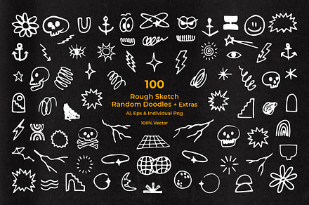 Rough Sketch / Doodles Collection, an Object Graphic by Dordar.Lab