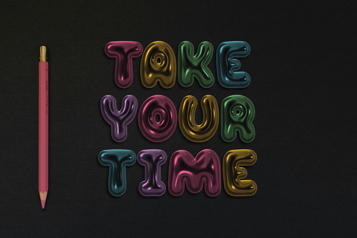Blown Glass 3D SVG Bubble Color Font, a Sans Serif Font by The Creative Bix (Photo 4 of 13)