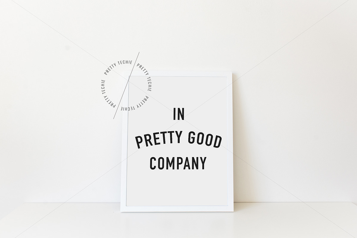 Simple White Frame Mockup 8x10, a Print Template by Pretty Techie (Photo 3 of 3)
