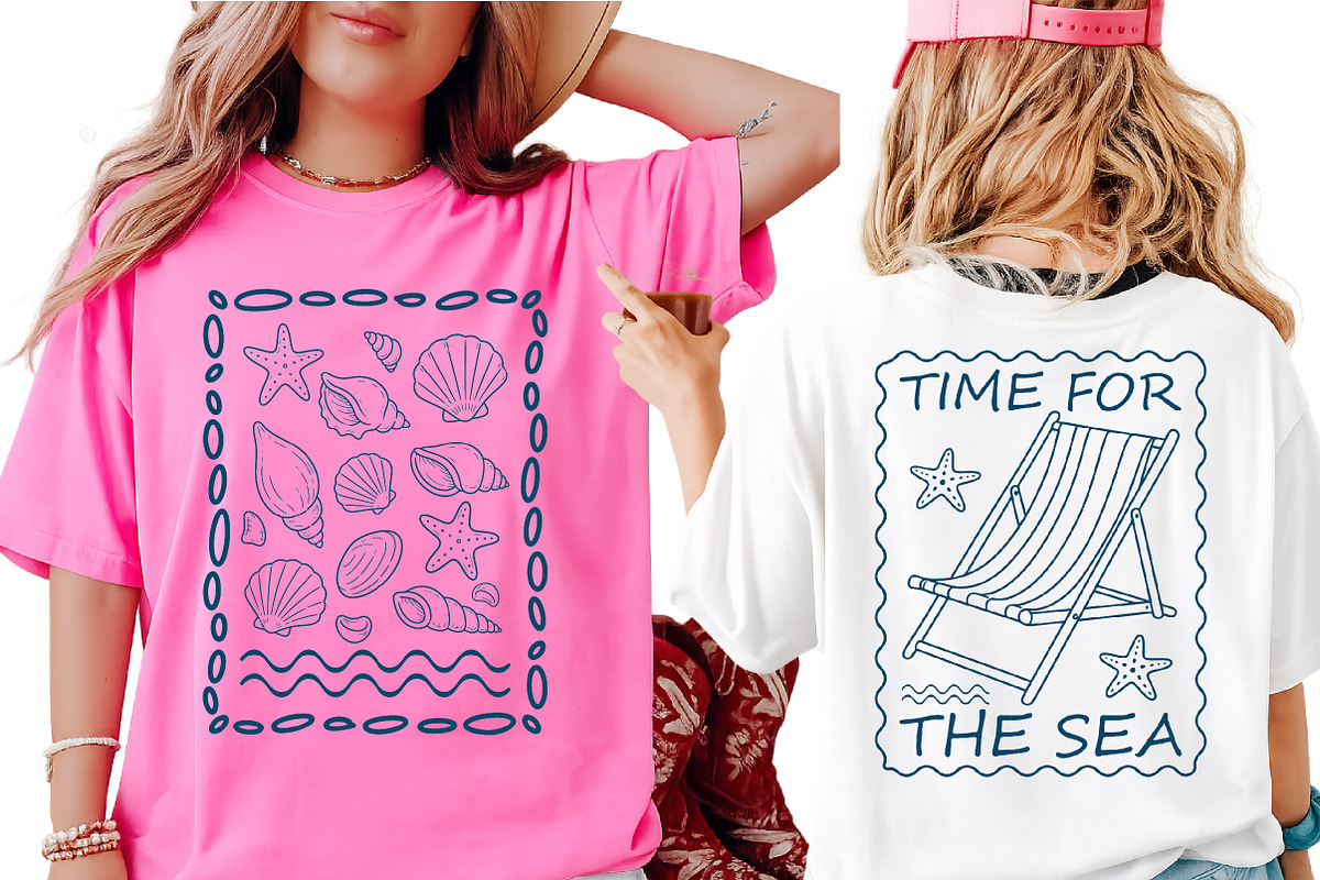 Beach Quote Shirt Design, an Illustration by Libby Wishes (Photo 3 of 3)