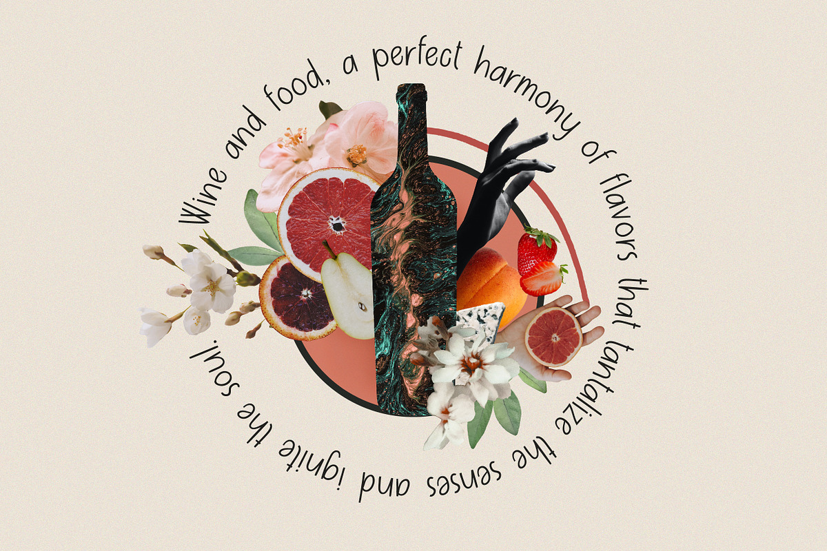 Winetastic. Collage & Illustrations, an Object Graphic by AnMark (Photo 4 of 12)