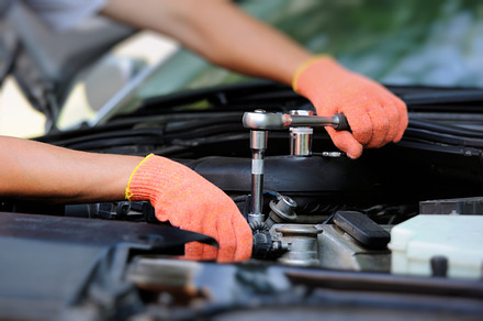 Car repair featuring auto, mechanic, and car, a Transportation Photo by Byrdyak