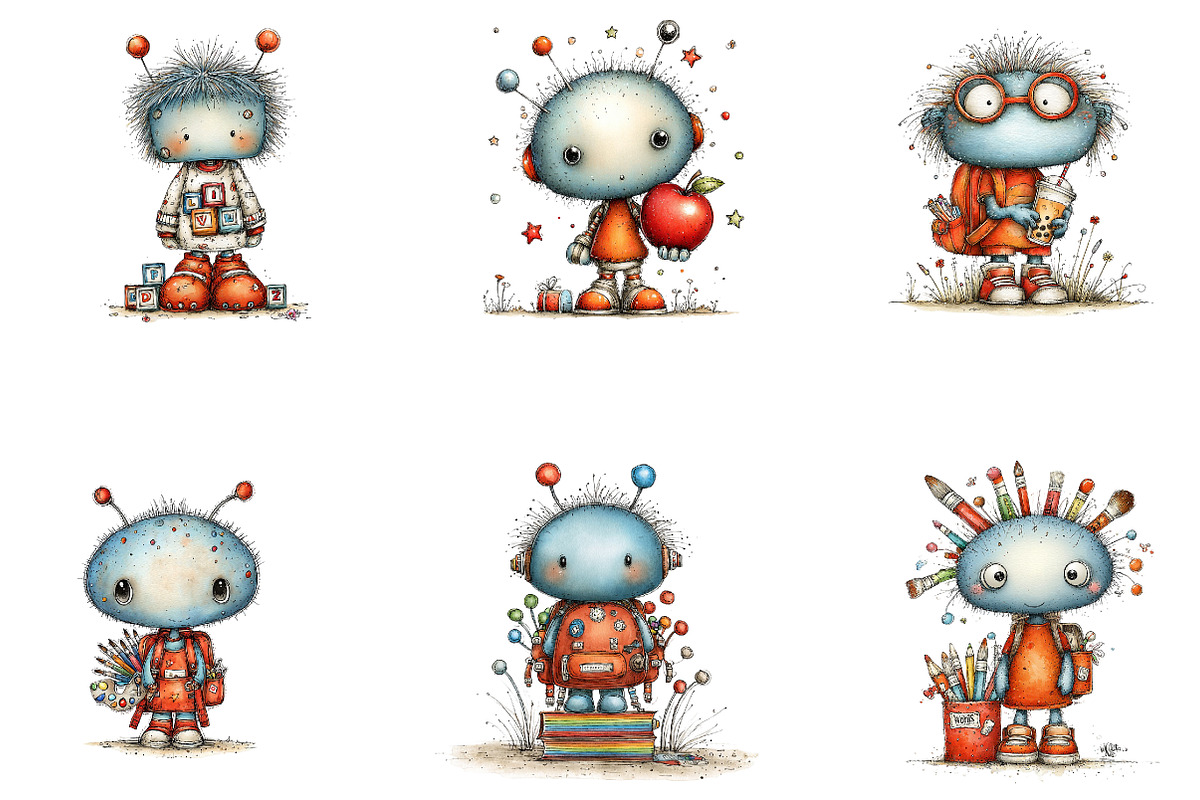 Stitch Back To School Png, Clipart, a Seasonal Illustration by CreationArt (Photo 3 of 5)