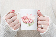 Watercolor Pink Woodland Fairy Clipa, an Illustration by Watercolor design (Thumbnail 12 of 12)