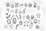 Doodle Christmas Svg png lineart 128, an Illustration by Drawberx (Thumbnail 6 of 11)