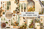 Vintage Botanical Junk Journal Pages, an Object Graphic by Anna Design Studio (Thumbnail 1 of 5)