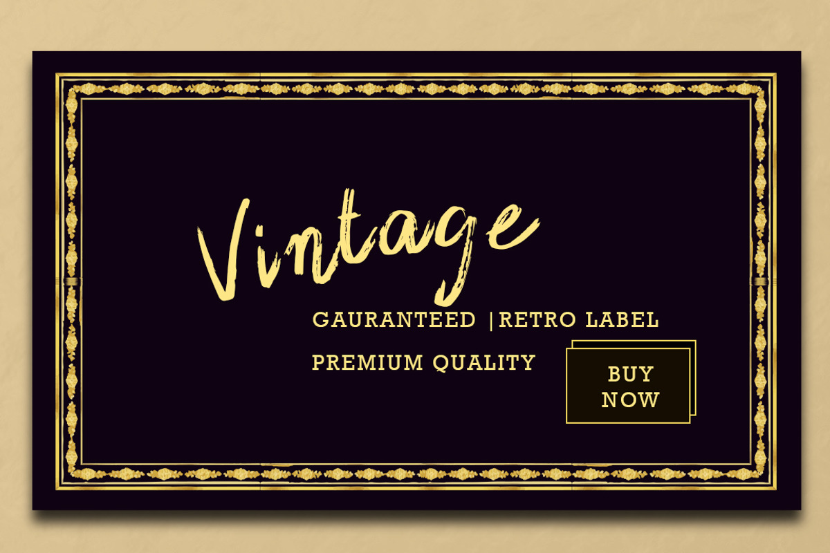 Golden Vintage AI Brushes + BONUS, a Decorative Illustration by Design Unique (Photo 4 of 9)