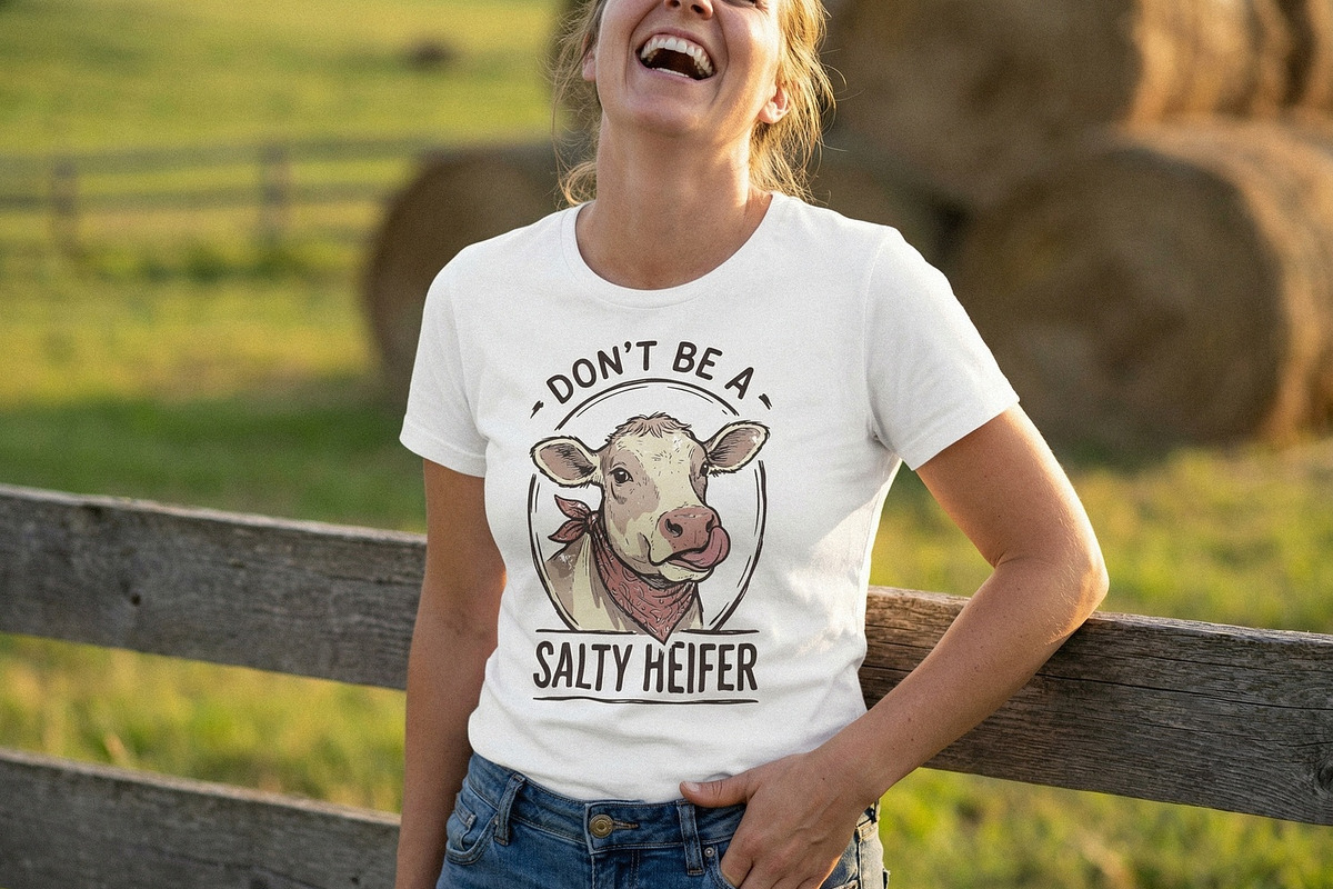 Dont Be A Salty Heifer PNG, Funny, an Illustration by SharpMarketplace (Photo 2 of 4)