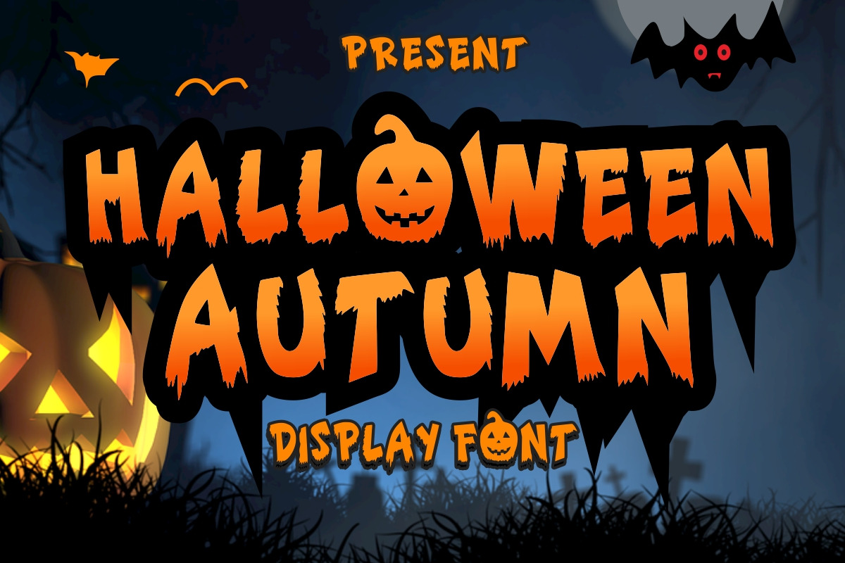 Halloween Autumn, a Blackletter Font by Fourteen Letter (Photo 6 of 7)
