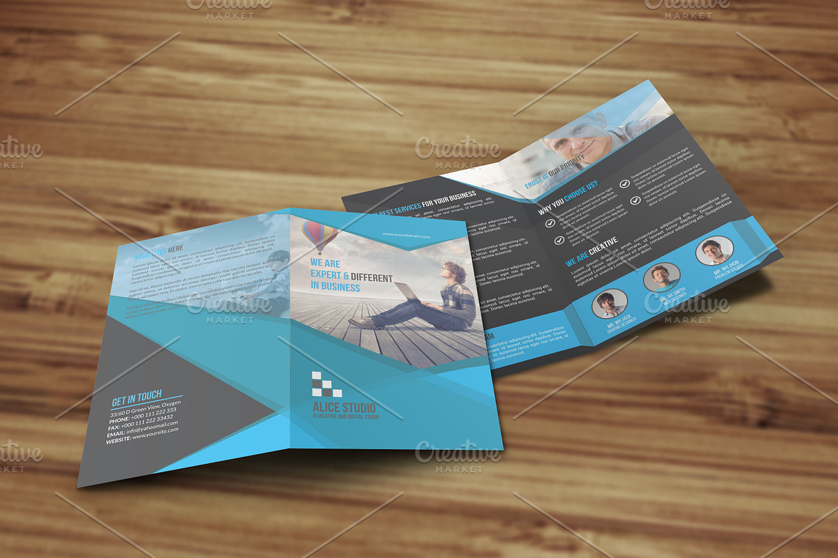 Corporate Bi Fold Brochure Template, a Brochure Template by Alice_s (Photo 4 of 7)