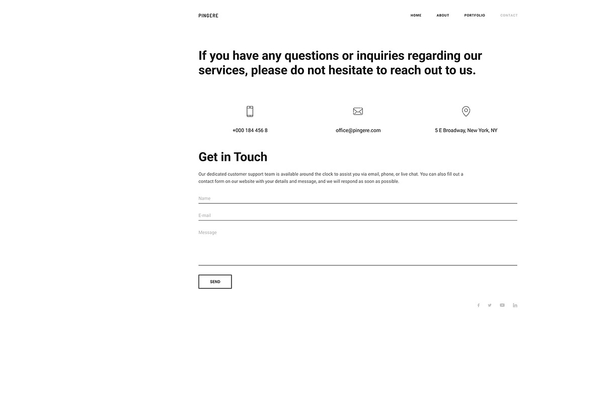 Minimal Portfolio Template, a Design Template by Smart Pixel (Photo 13 of 16)