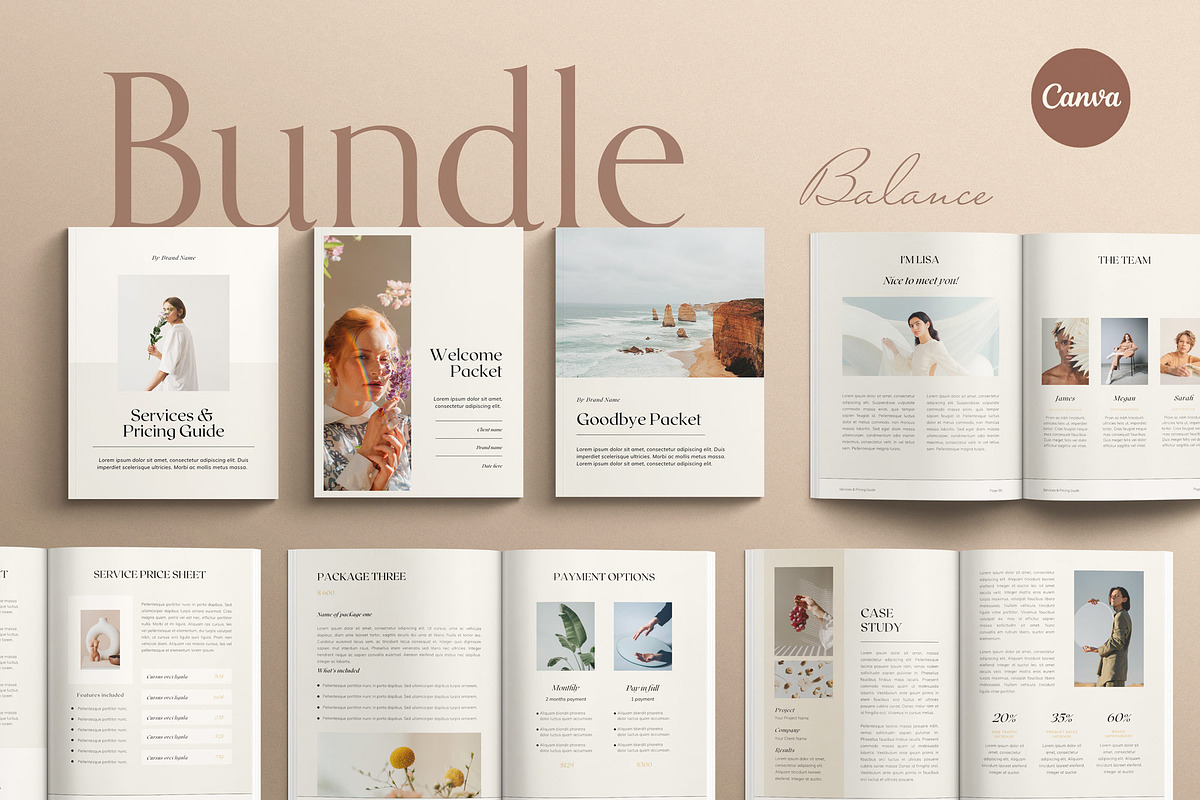 Client Service Experience Templates, a Magazine Template by Sierra Creative Studio (Photo 1 of 17)