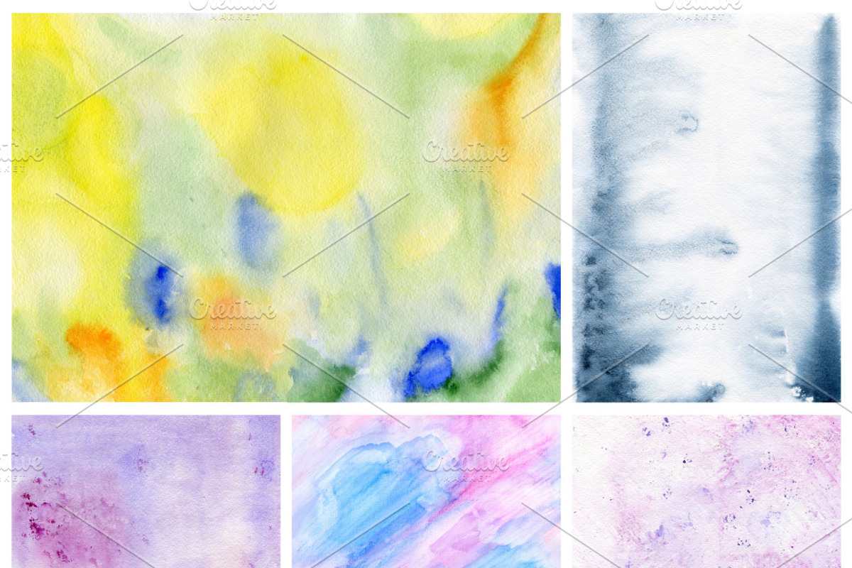 17 Watercolor Backgrounds, a Texture Graphic by Sunny Design (Photo 3 of 5)