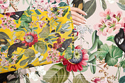 Novelle Exotic Floral Print Designs, a Pattern Graphic by LEAFure (Thumbnail 3 of 9)