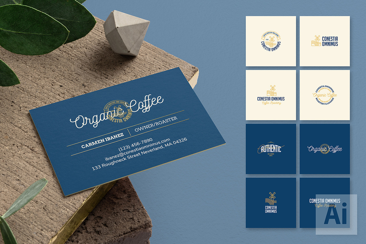 Conestia Omnimus Brand Logos, a Branding & Logo Template by fisihsani (Photo 1 of 8)