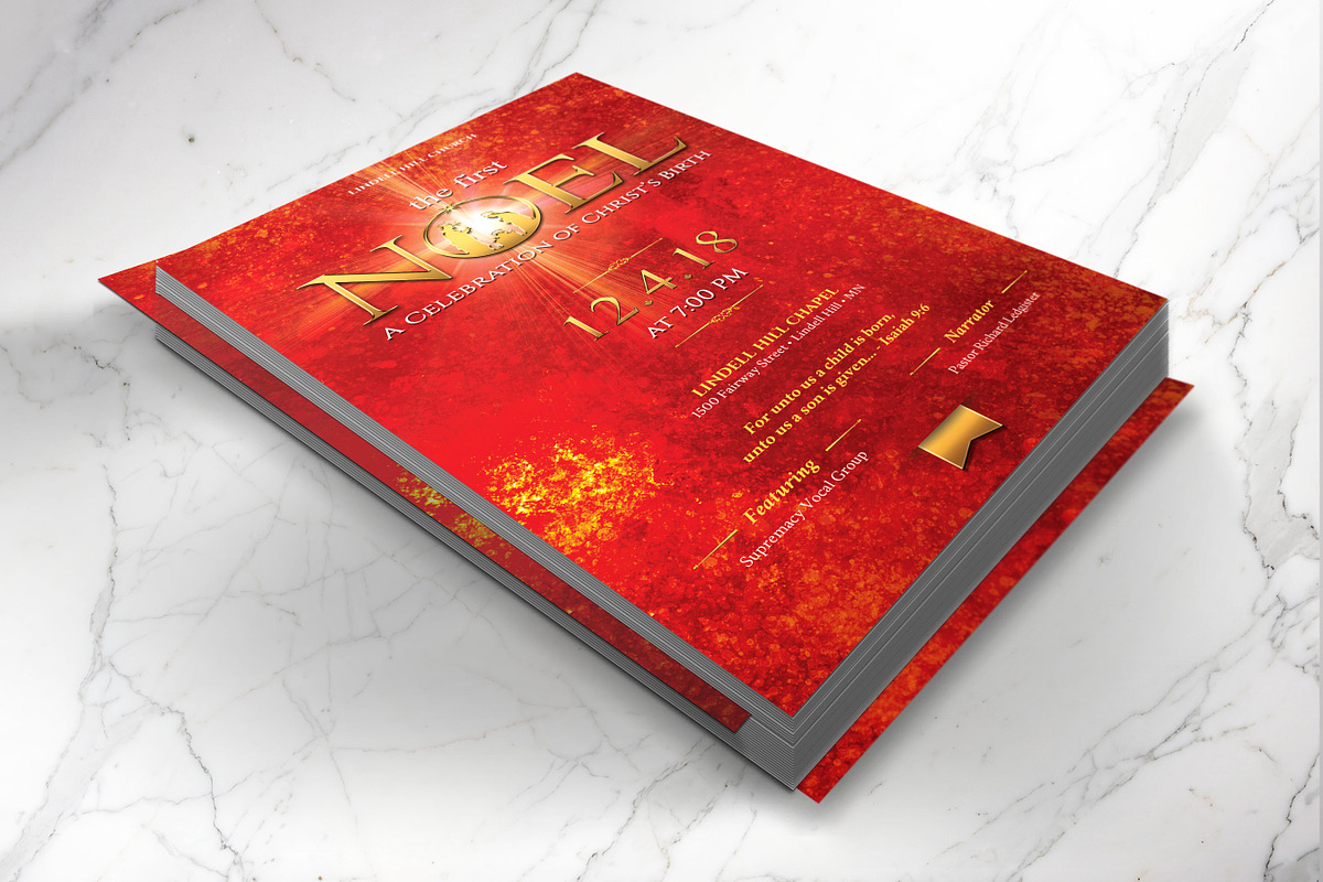 Christmas Concert Flyer Photoshop, a Flyer Template by Godserv Designs (Photo 4 of 9)