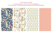 Herbal tea clipart and patterns, a Pattern Graphic by Anna Druzhkova (Thumbnail 8 of 15)