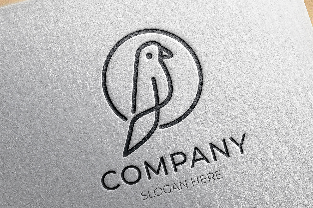 Minimal line art bird logo design, a Branding & Logo Template by Medianeka (Photo 1 of 3)
