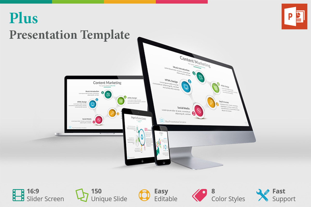 Plus - Presentation Template, a Presentation Template by GraStudios (Photo 1 of 4)