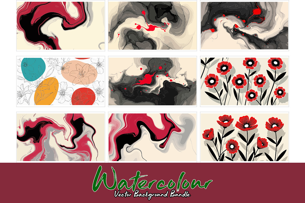 Abstract liquid ink swirl background, a Background Graphic by Sofia's Fashion (Photo 3 of 5)
