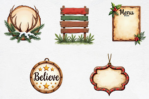 christmas Wooden Board Sublimation, an Illustration by CrexoraLab