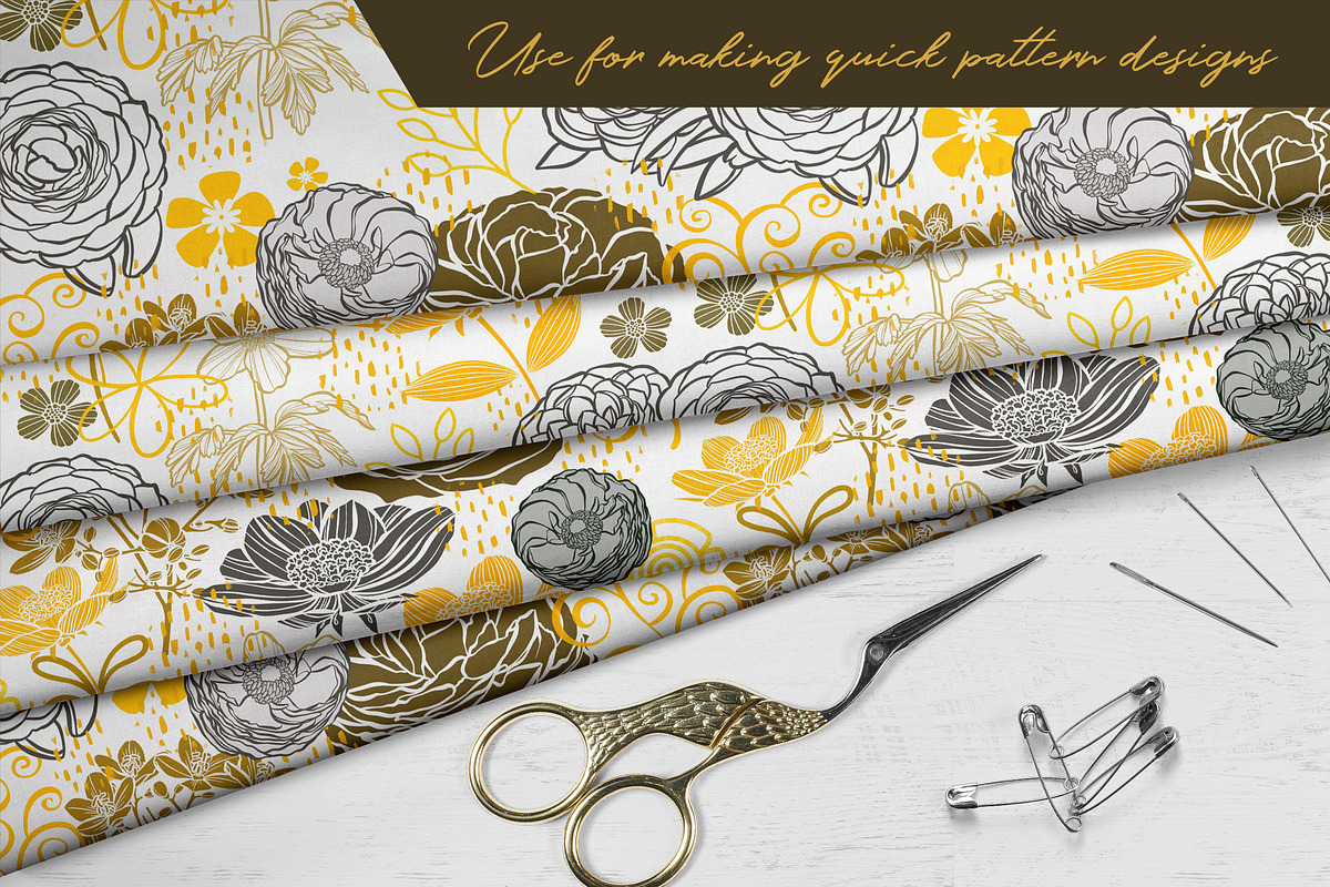 Floral Procreate Stamp Brushes 7, a Brushes & More by DeloresArt (Photo 11 of 12)