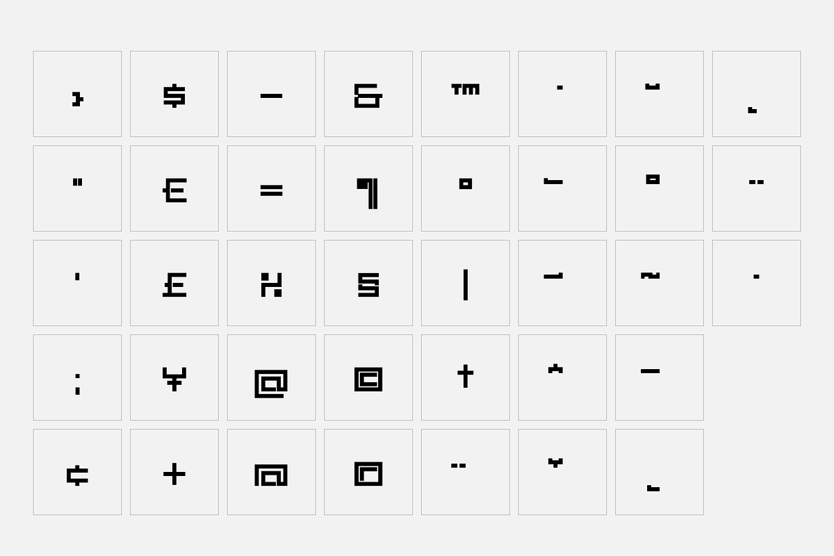 Carbon - Square font, a Font by SelfBuild Type (Photo 15 of 15)