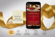 Christmas Dinner Digital Invitation, a Social Media Template by Godserv Designs (Thumbnail 1 of 11)
