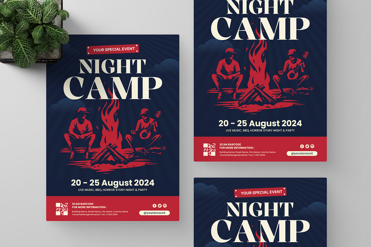 Night Camp Flyer, a Flyer Template by Annora Studio (Photo 5 of 5)