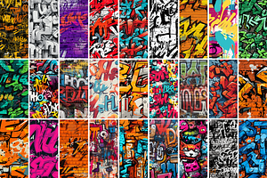 100 GRAFFITI Seamless Patterns