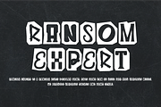 Ransom Expert - Letter Cut Font, a Sans Serif Font by Iqsiart Studio (Thumbnail 4 of 6)