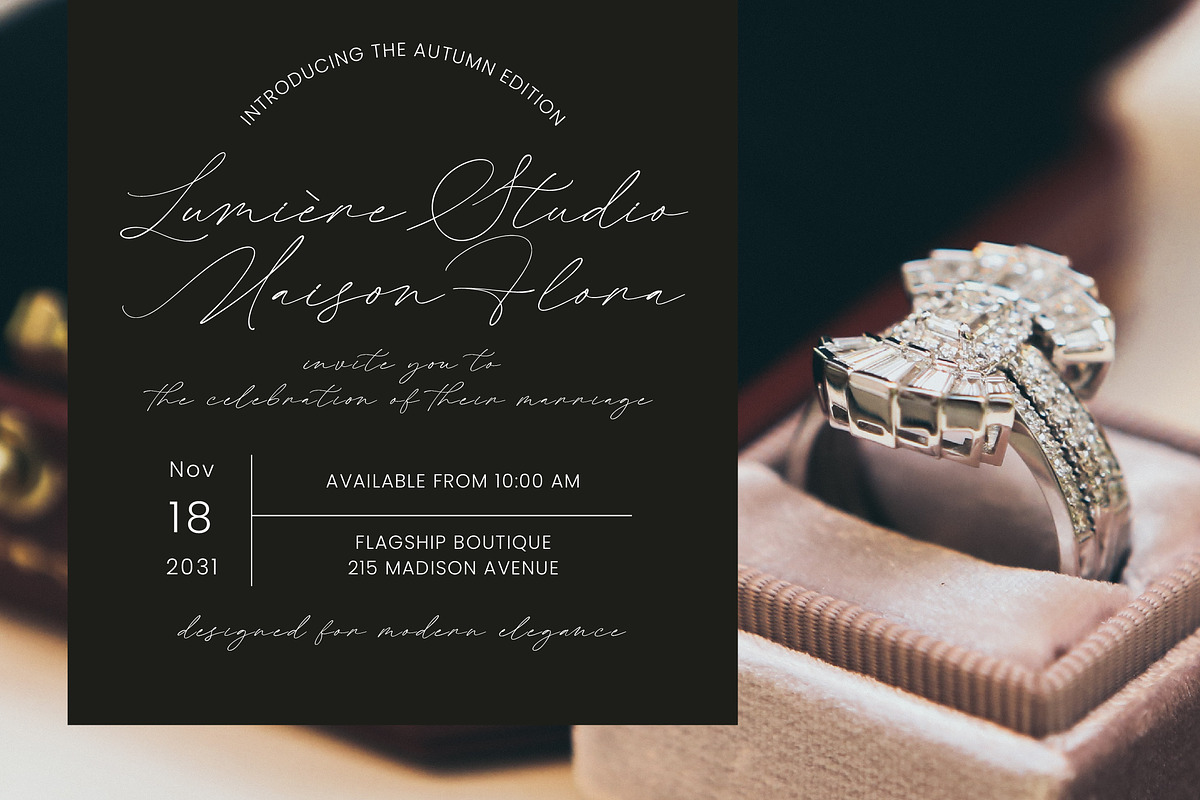 Melghita Elegant Calligraphy Script, a Script Font by Letterena Studios Script (Photo 7 of 10)