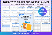 2025-2026 Craft Business Planner KDP, a Stationery Template by Shumaya (Thumbnail 1 of 7)