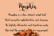Pumpkin | Script font, a Script Font by Scratchones (Thumbnail 2 of 8)