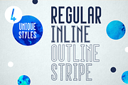 Upside - Complete Family (4 fonts), a Sans Serif Font by Little Fonts (Thumbnail 2 of 6)