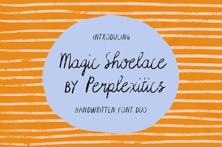 Magic Shoelace Handwritten Font Duo, a Handwritten Font by Perplexitics