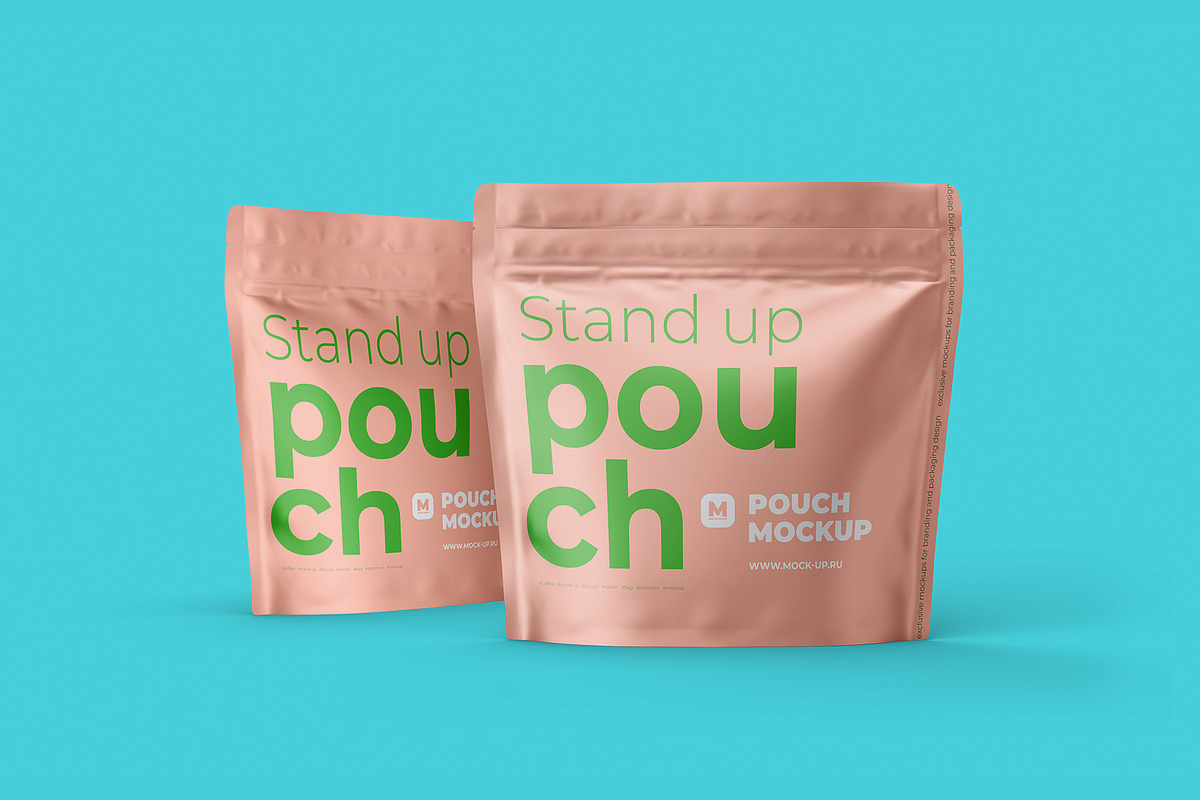 4 PSD Stand-up Pouch Mockup (square), a Cups & Container Mockup by easymock (Photo 11 of 11)