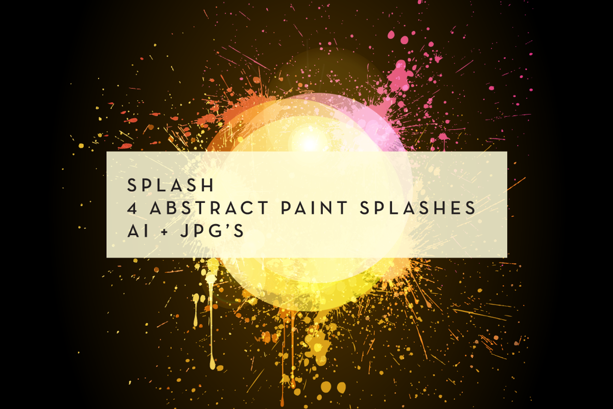 Splash: 4 background circles, a Texture Illustration by vekstok (Photo 2 of 4)