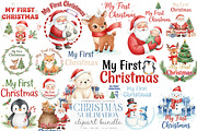 My First Christmas Sublimation PNG, an Illustration by SinaCreation (Thumbnail 1 of 7)