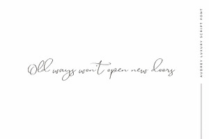 Audrey Luxury Script Font