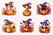 Animals in pumpkin clipart, an Illustration by CreationArt (Thumbnail 5 of 5)