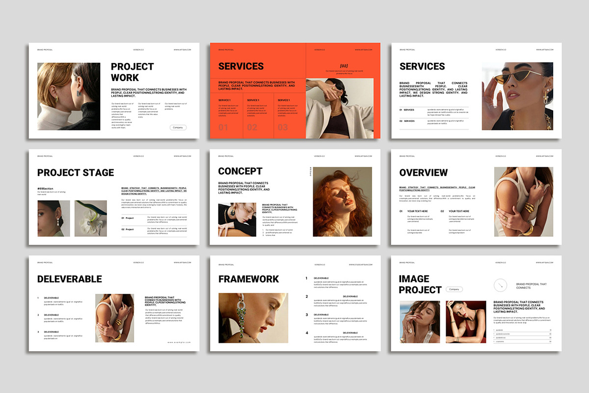 Brand Project Presentation Template, a Presentation Template by Studio Artisan (Photo 6 of 7)