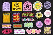 LIFE IS COOL VECTOR POP ART STICKERS, an Object Graphic by craftlove (Thumbnail 10 of 13)