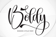 Boldy | Script Font, a Handwritten Font by Scratchones (Thumbnail 1 of 9)