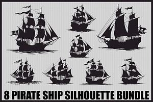 Vintage Sailing Ship Vector Pack, an Illustration by Creativeshirt
