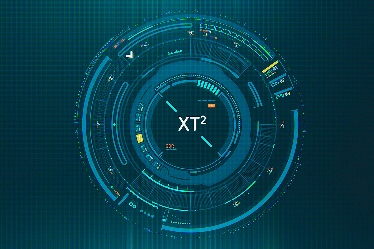 Futuristic HUD Interface UI XT2, an UI Kit Template by TITO (Photo 5 of 5)
