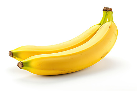 Bananas isolated on white background, a Food & Drink Photo by AlyaAnd