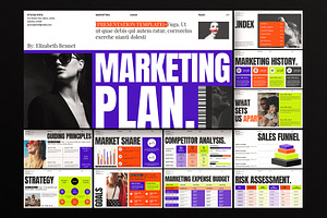 Marketing Plan Presentation Template, a Presentation Template by E-Type
