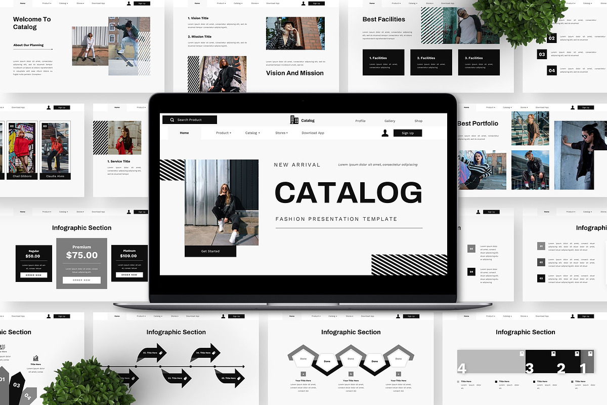 Catalog - Fashion Powerpoint, a Presentation Template by Deepslide Studio (Photo 3 of 6)