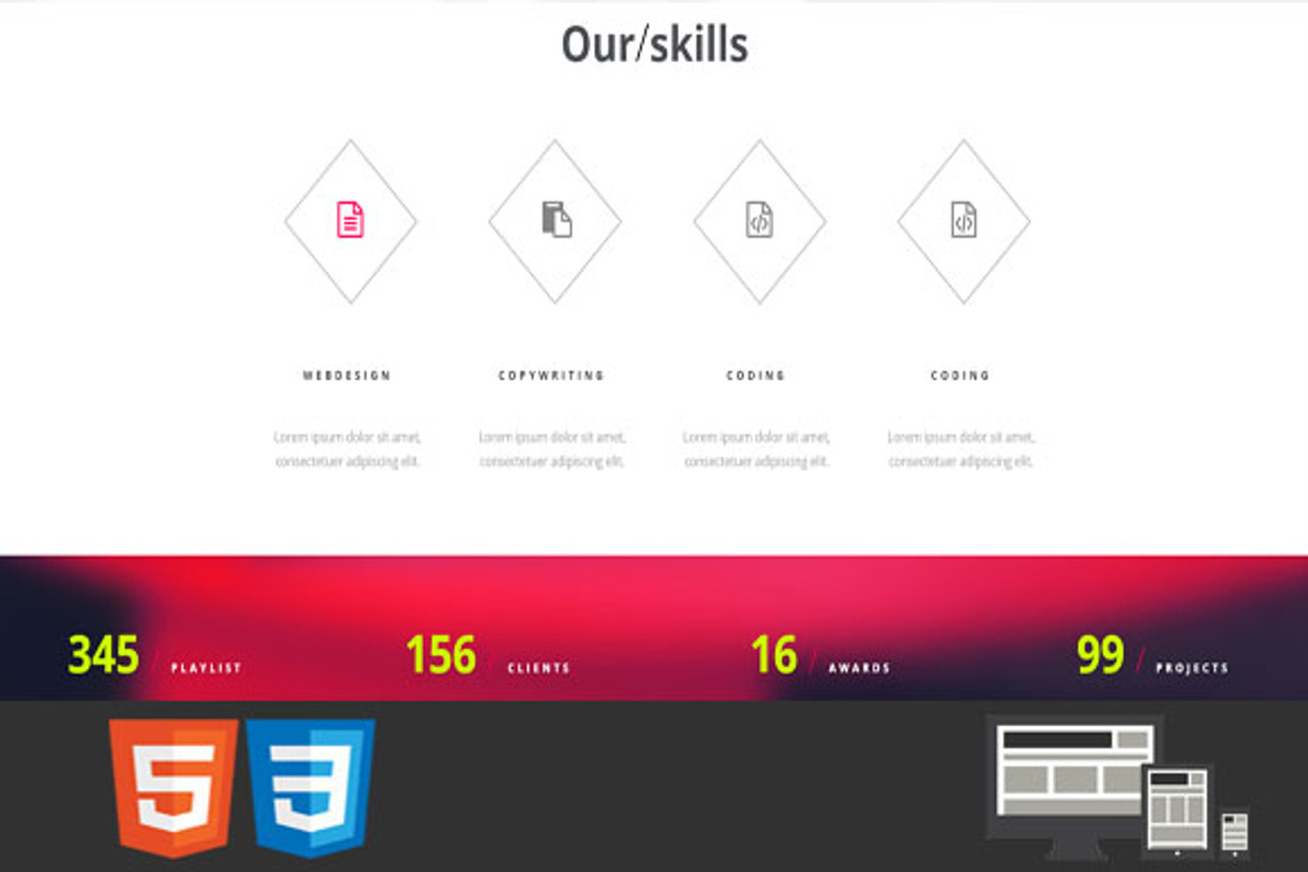 Neon - One Page HTML Template, a Landing Page Template by earthquake (Photo 4 of 6)